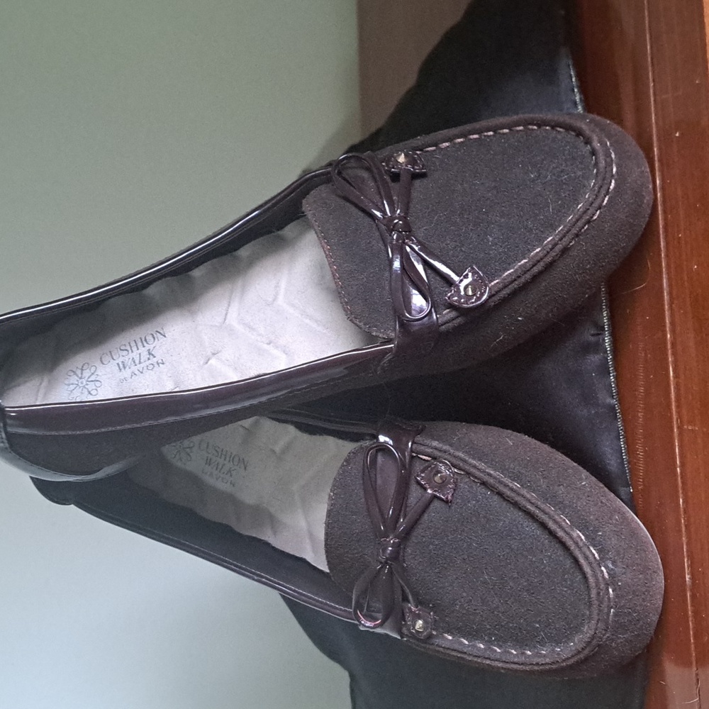 AVON Cushion walk NBW brown/ Shiny Slip in Woman loafer size 9 - Picture 7 of 11